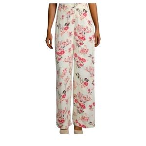 Worthington high waist wide leg floral pants